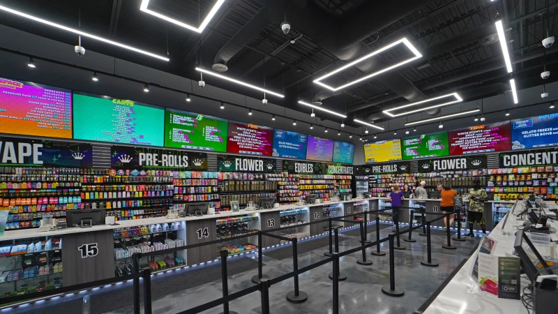 Inkster Michigan marijuana dispensary interior