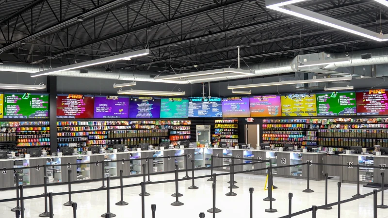 New Buffalo Michigan marijuana dispensary interior